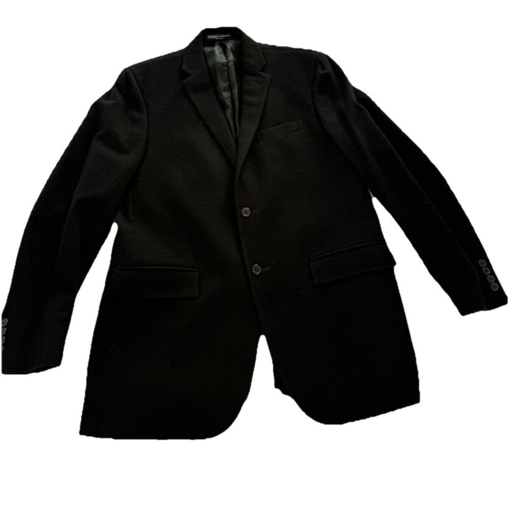 Ralph Lauren Polo Suit Coat Blazer  Wool Cashmere Made In Italy 2 button 42 Long - Picture 6 of 13